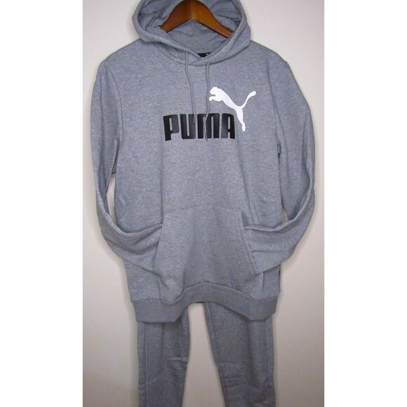 Men's Puma Hoodie & Sweatpants Set - Gray NWT! - Picture 2 of 8